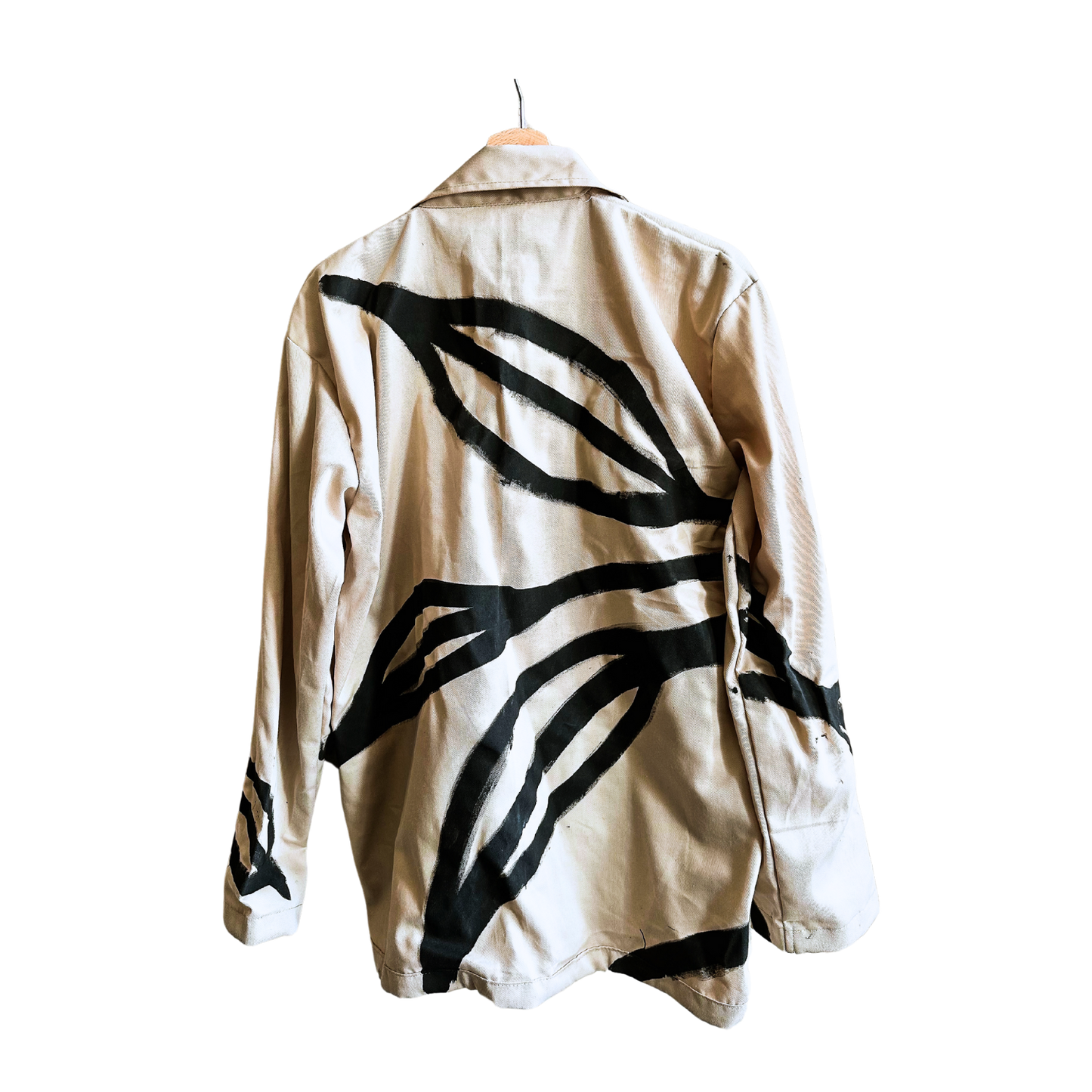 Handbemalte Coffee Print Jacket